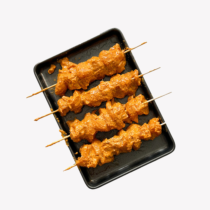 Marinated Chicken Tikka - Skewer 2 Lbs