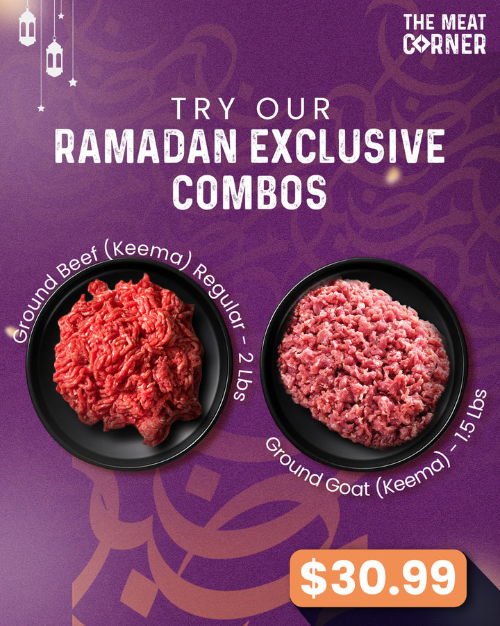 Ground Beef (Keema) Regular and Ground Goat (Keema)