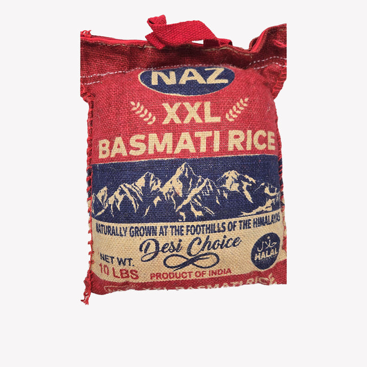 Naz Basmati Rice Regular - 10 Lb bag